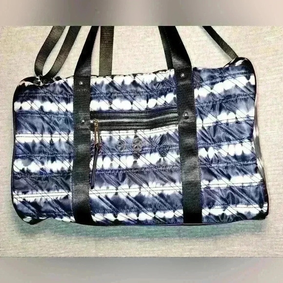 Jessica Simpson Weekender Overnight Tote Carry On Navy Tie Dyed - Picture 1 of 13